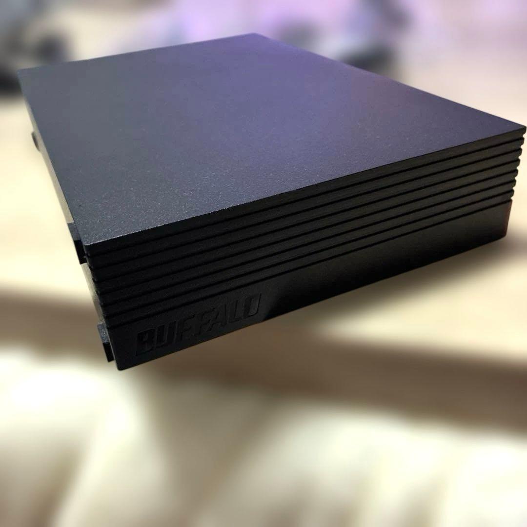 【美品】BUFFALO 外付けHDD 4TBハードディスク 送料無料