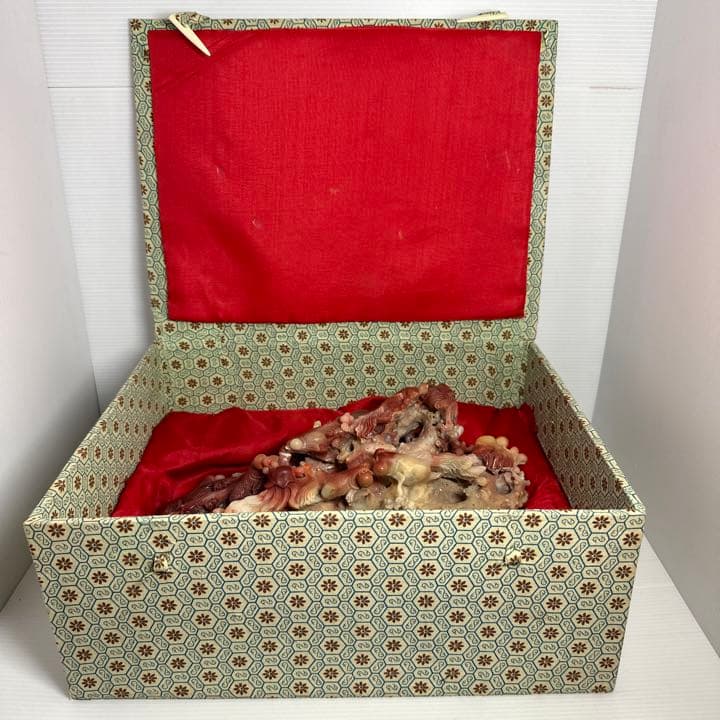 中国古玩 中国美術 石彫 金魚 置物