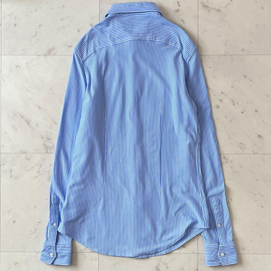 美品＊ポロラルフローレン KNIT DRESS SHIRT ロゴ刺繍 M