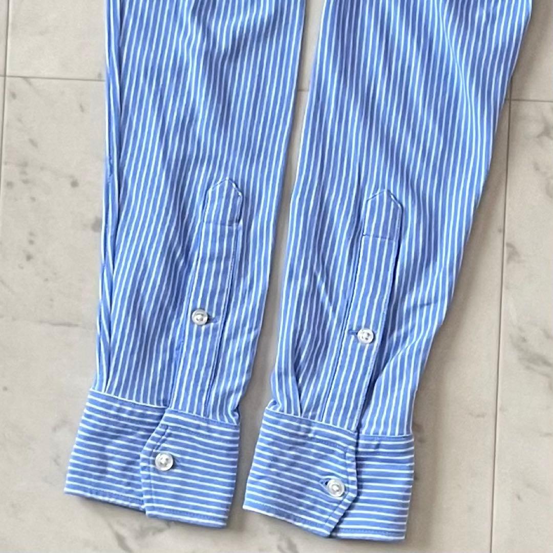 美品＊ポロラルフローレン KNIT DRESS SHIRT ロゴ刺繍 M