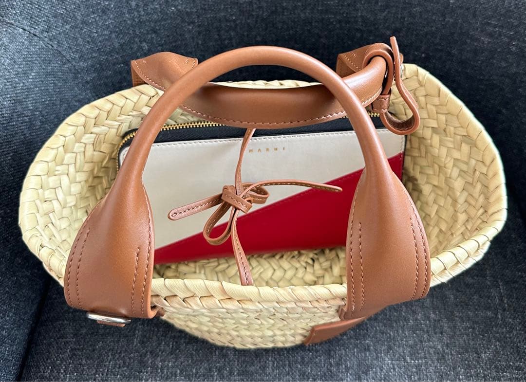 新品未使用品 J&M DAVIDSON バスケット S ラフィア