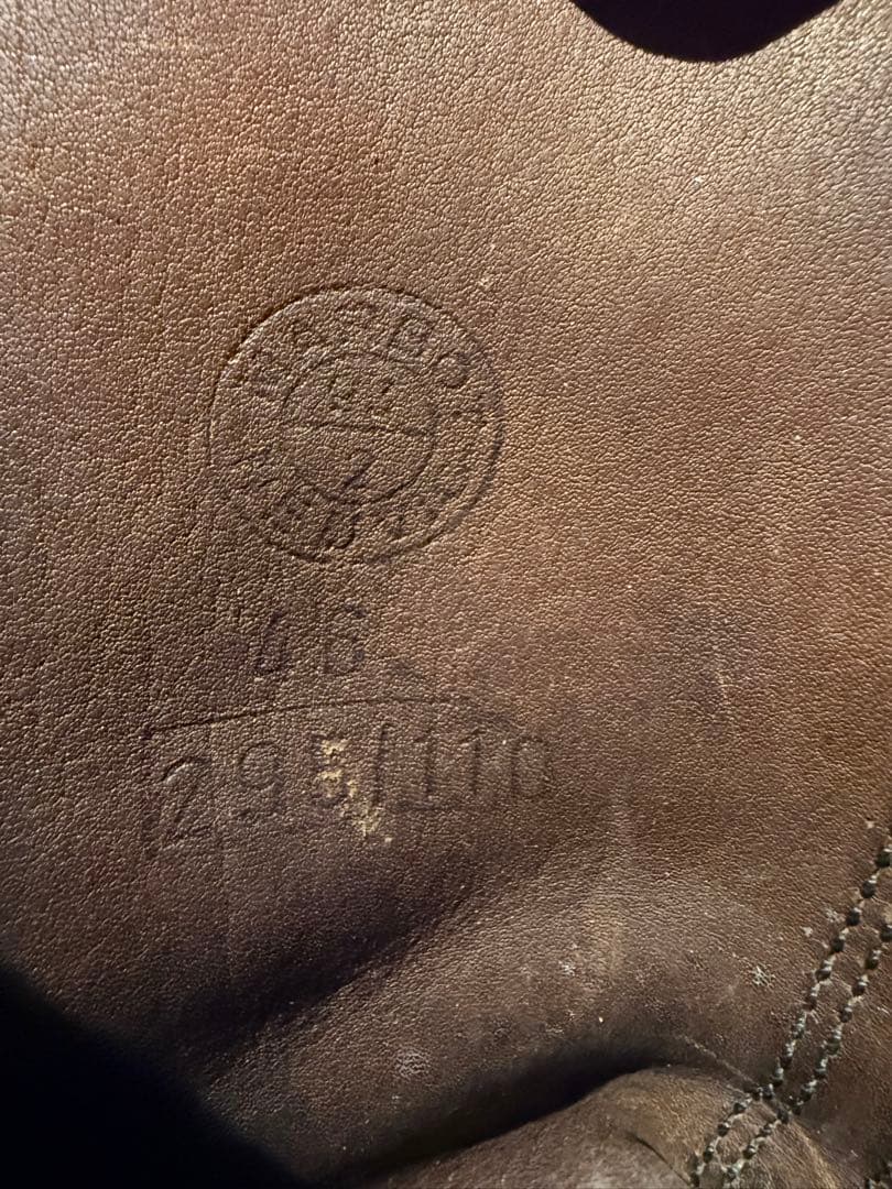 フレンチアーミー　ダブルストラップコンバットブーツ　ヴィンテージ