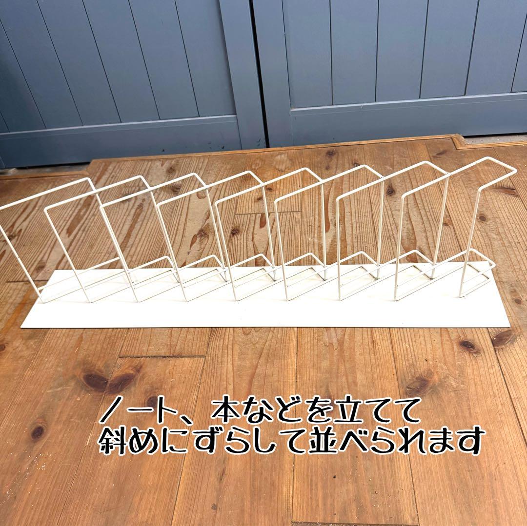 店舗用什器2点セット アクリル製ペンスタンド　鉄製ノートスタンド　本、雑誌なども