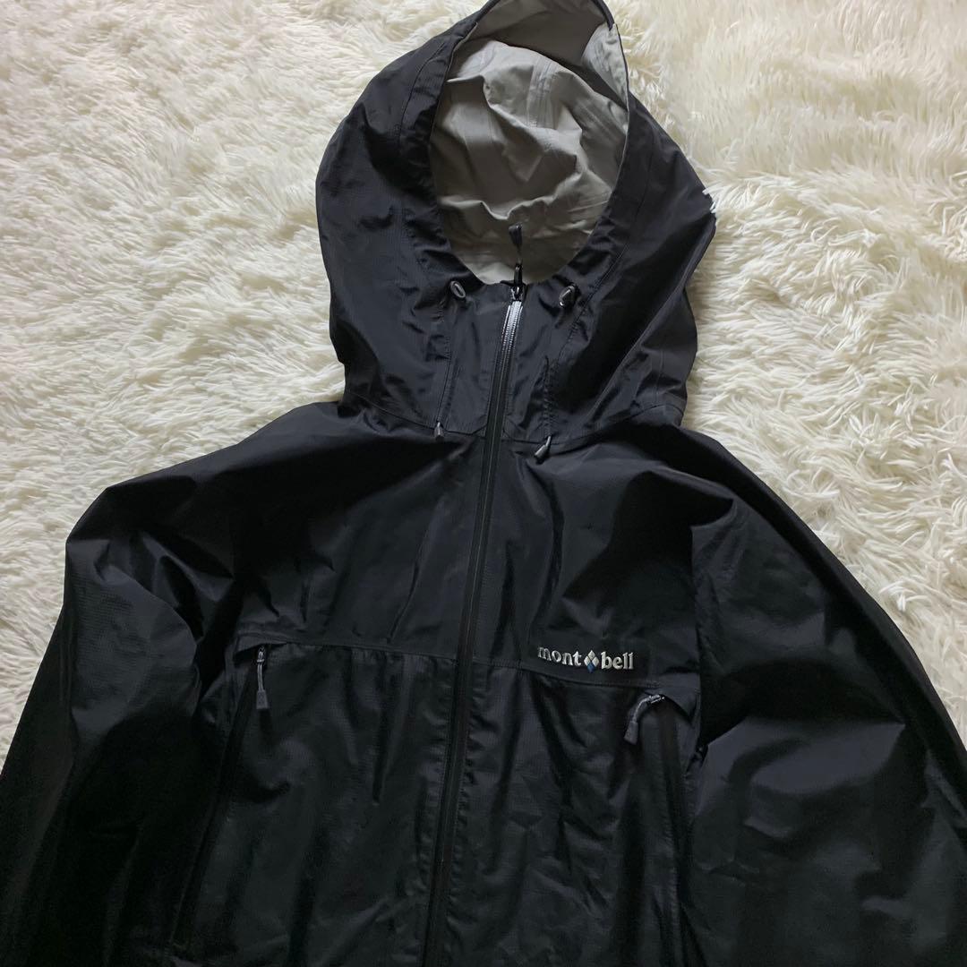 極美品■モンベル セットアップ 上下　ゴアテックス ブラック XL