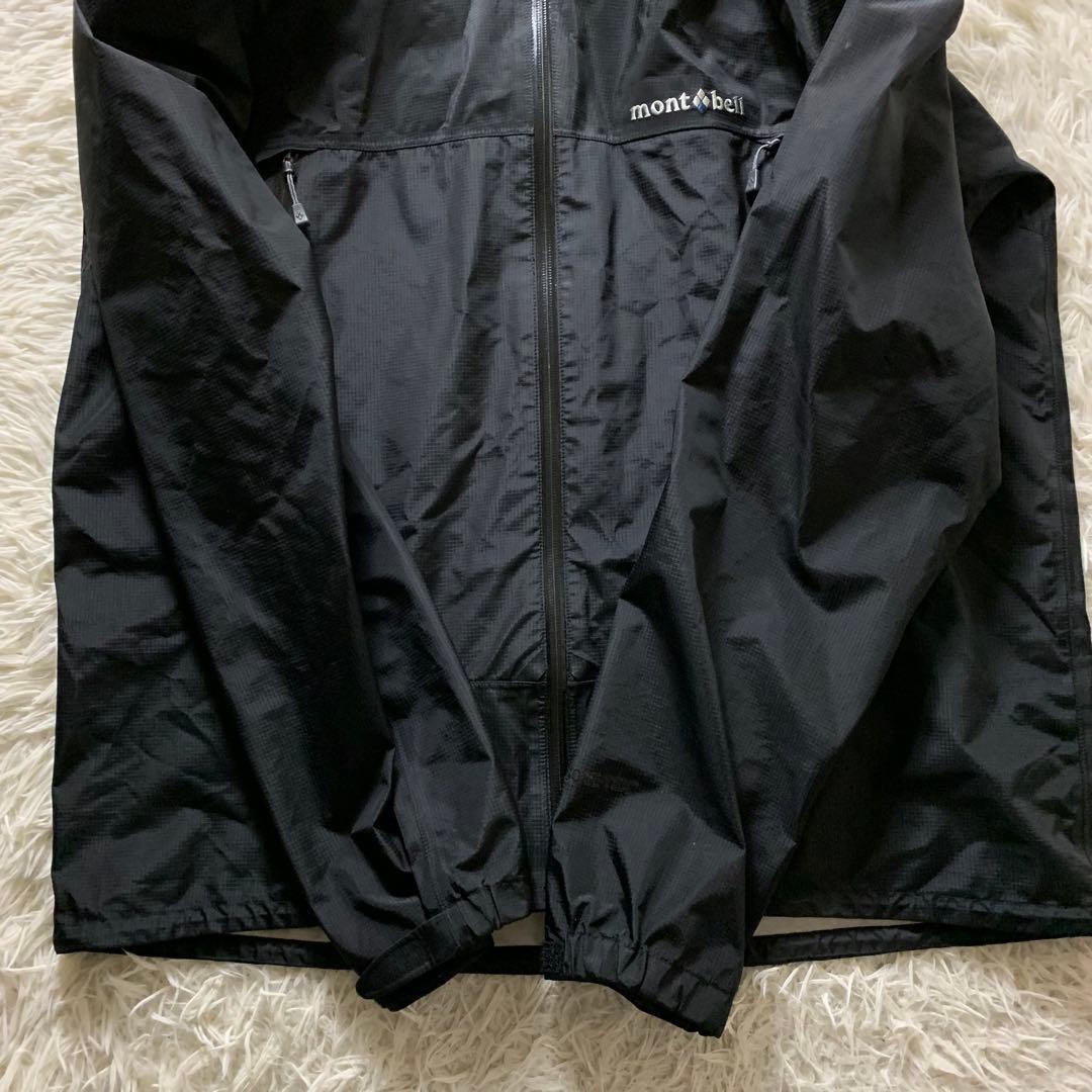 極美品■モンベル セットアップ 上下　ゴアテックス ブラック XL