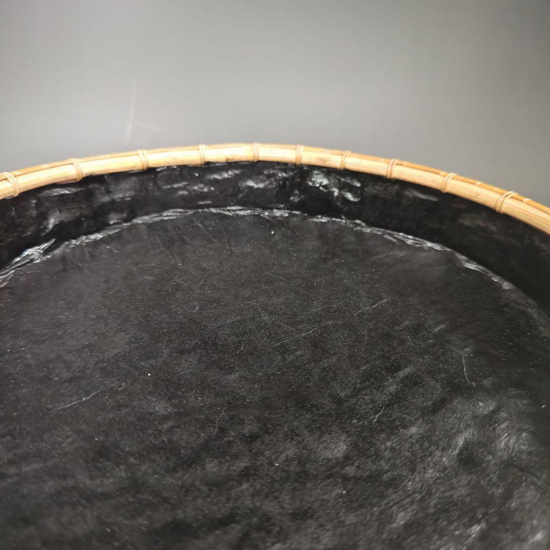 イ831 炭斗『水谷六々斉』『桜皮　炭斗　共箱』茶道具