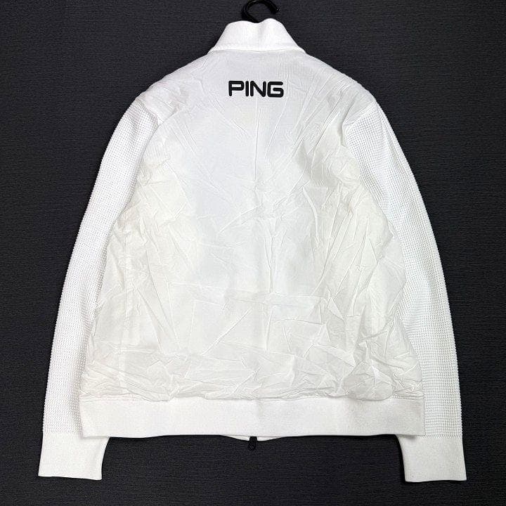 新品 PING ピン ゴルフ 高機能 ドッキング ブルゾン ジャケット 白 3L