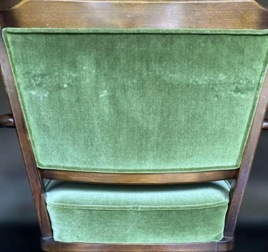 カリモク　コロニアル　デスクチェア　アームチェア 回転椅子