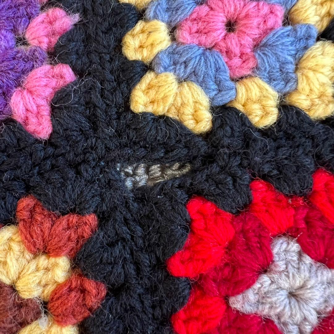 アメリカで購入　ヴィンテージ　手編み多様布