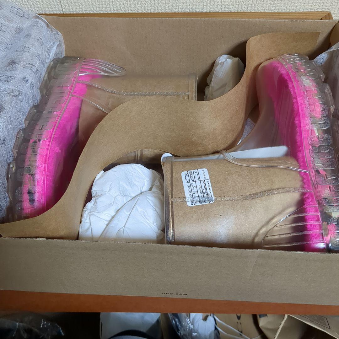 UGG 予備用ソックスとW DRIZLITA CLEAR レインブーツのセット