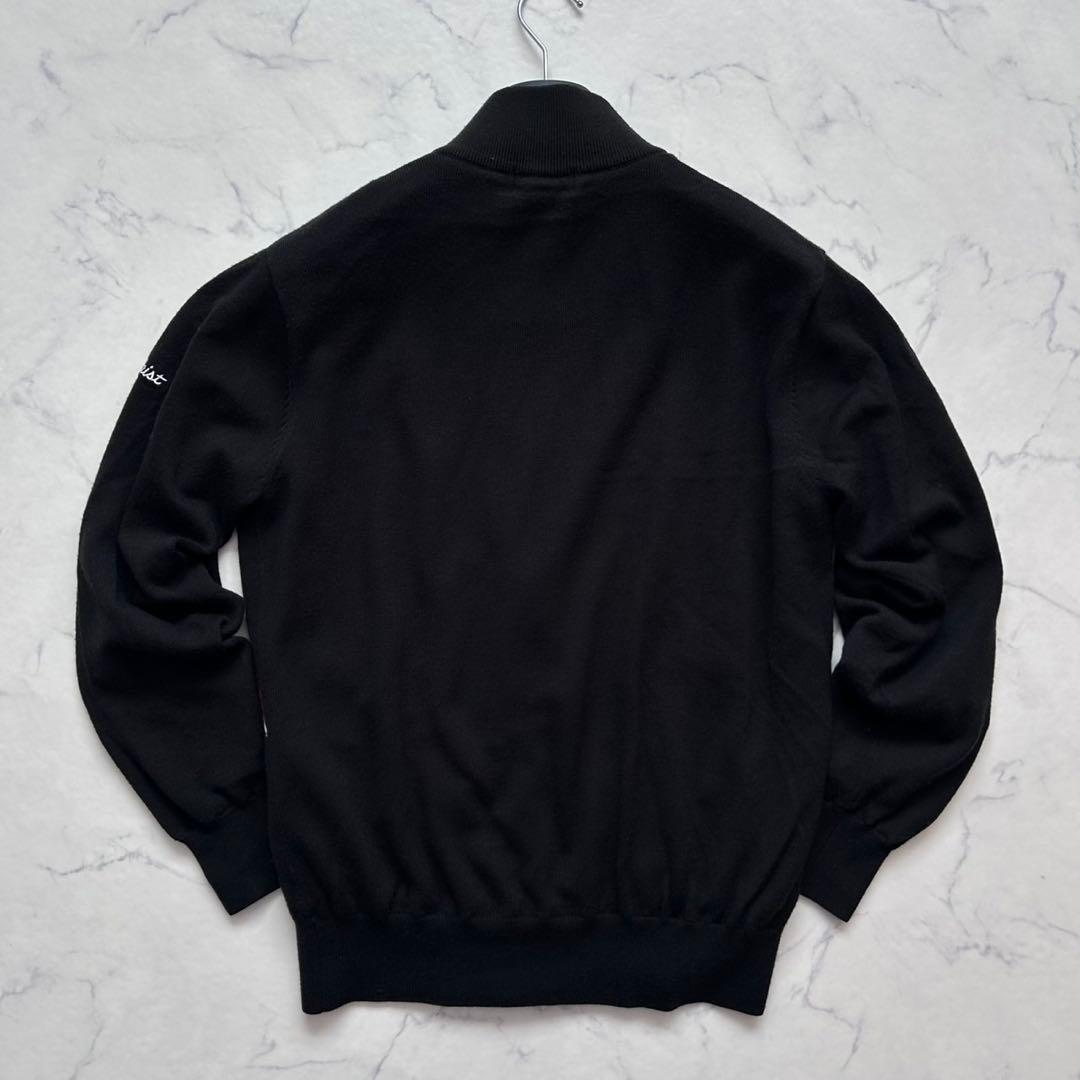 XL 美品 タイトリスト ブルゾン ジャンパー ジャケット ダブルジップ 黒
