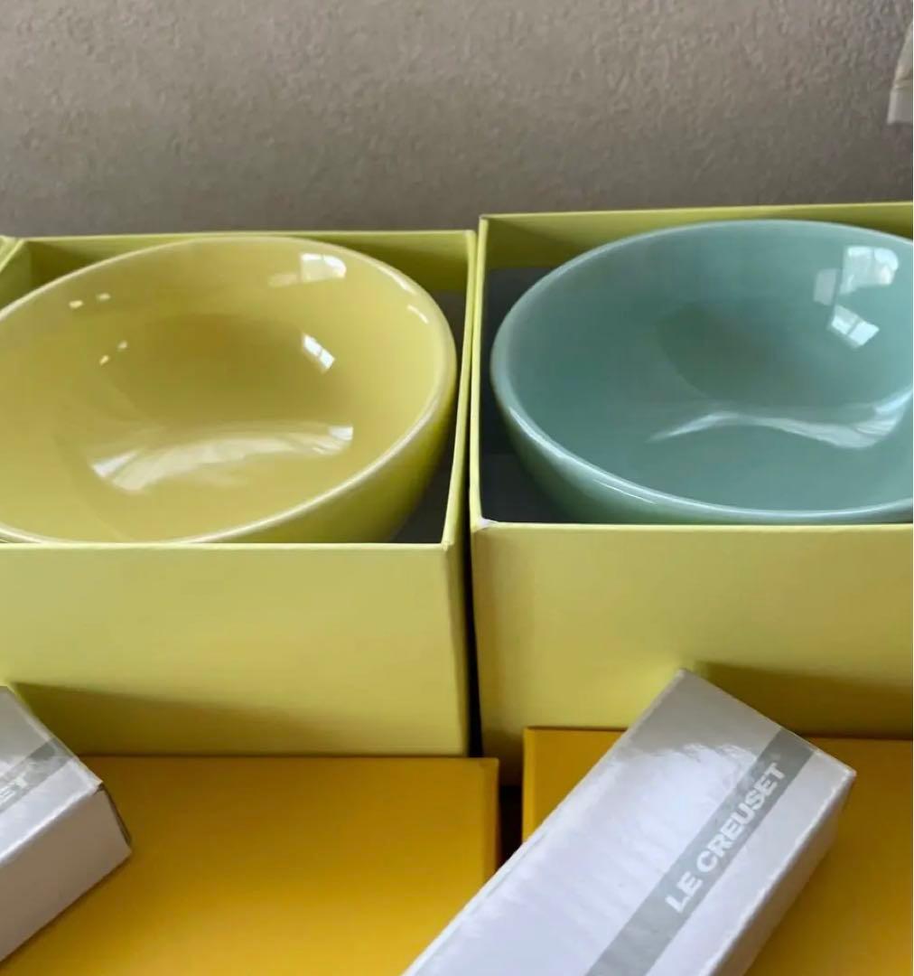 ル・クルーゼ　アイスクリームカップ＆スプーン　4セット