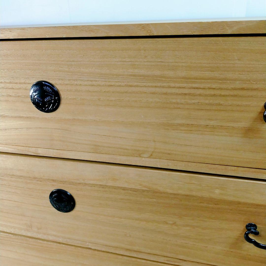 ヴィンテージ 桐箪笥 天然木 整理箪笥 引出収納 木製 和タンス チェスト②