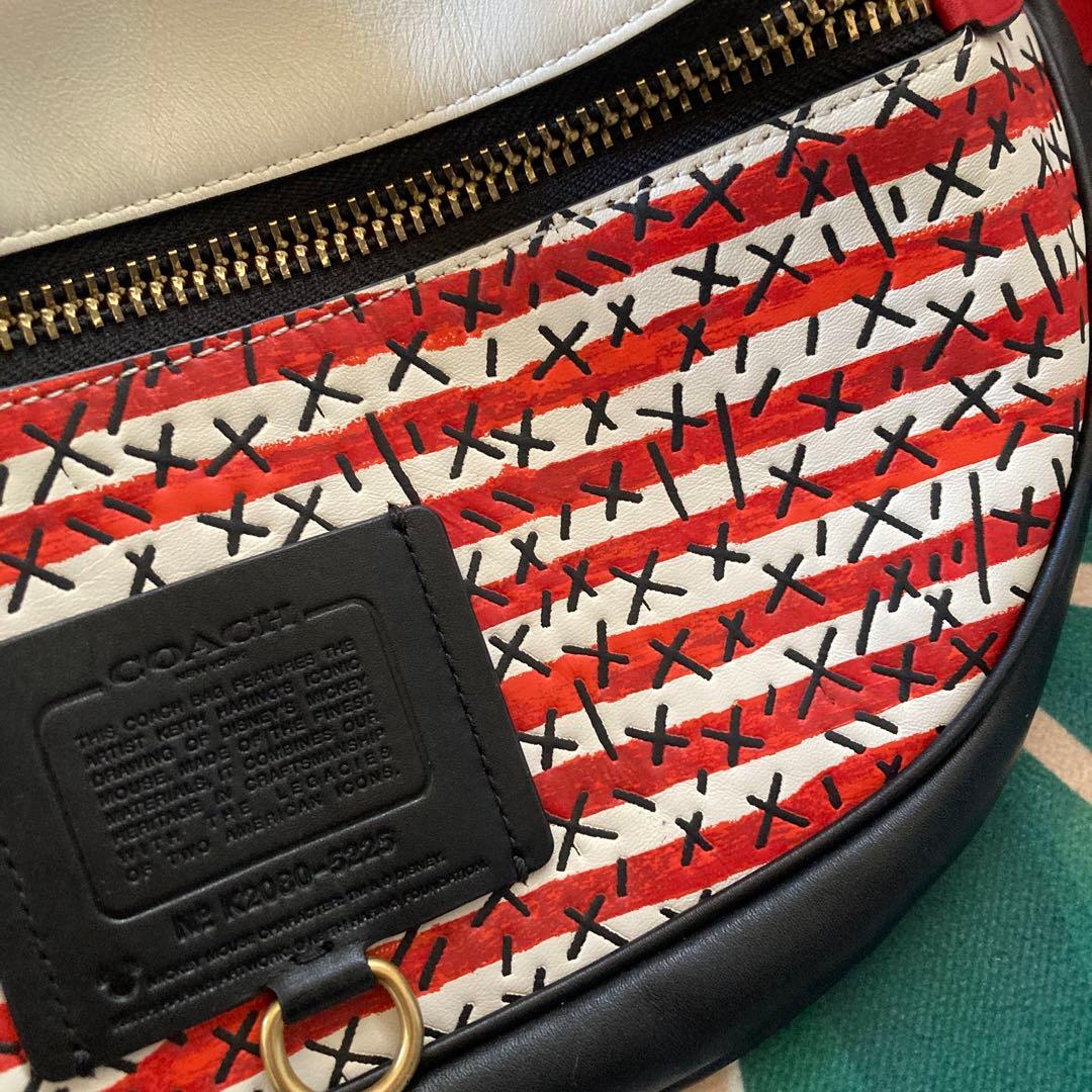 COACH Keith Haring ボディバッグ　ミッキーコラボ希少品
