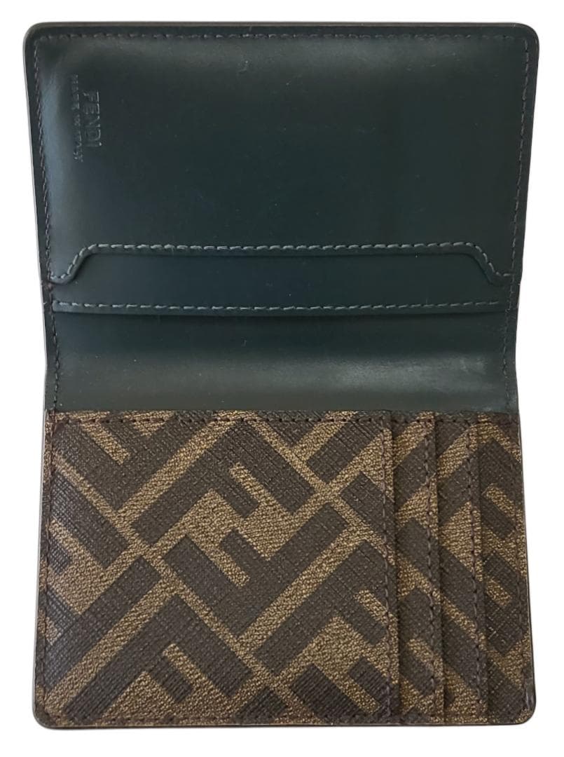 ☆FENDI FF / フェンディ スクエア 二つ折り名刺入れ カードケース!!