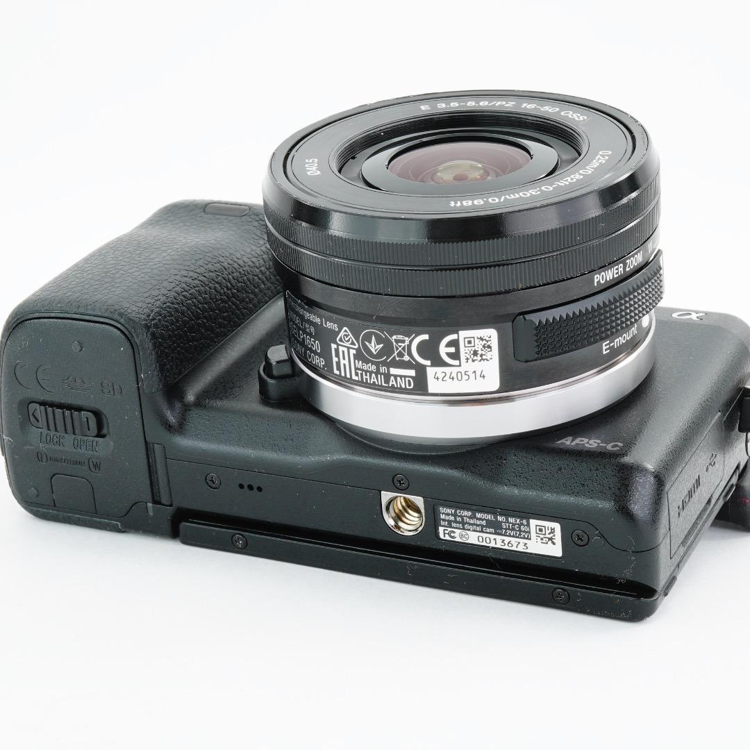 美品 SONY ミラーレス一眼 NEX-6 ズームレンズキット 保護フィルム付き