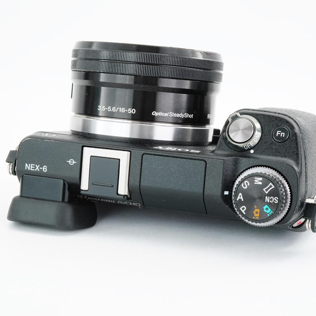 美品 SONY ミラーレス一眼 NEX-6 ズームレンズキット 保護フィルム付き