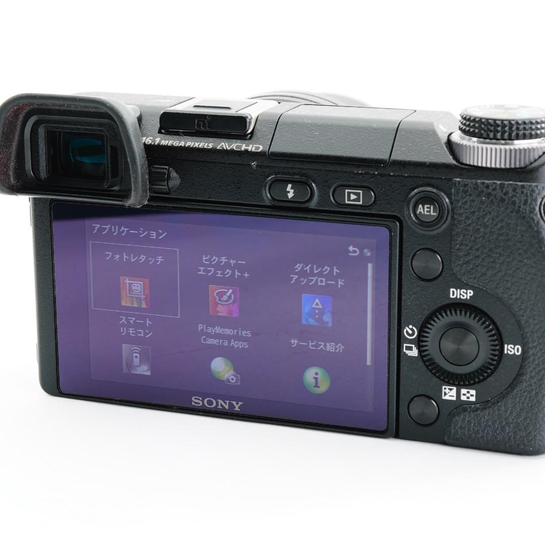 美品 SONY ミラーレス一眼 NEX-6 ズームレンズキット 保護フィルム付き