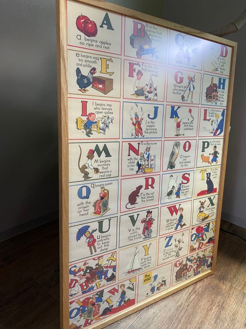 お値下げしました！ヴィンテージポスター　額付き