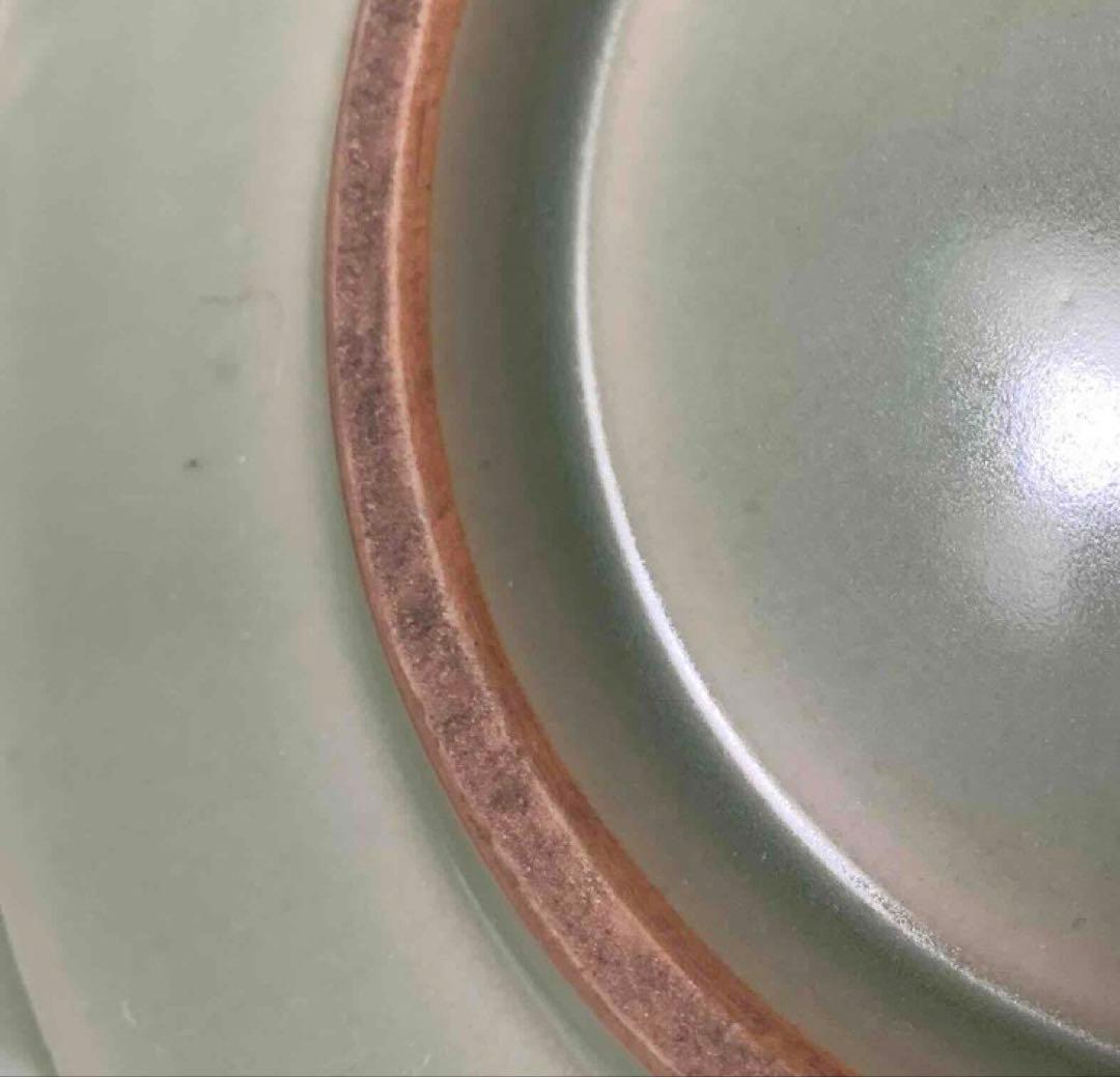 中国 青磁鳳凰平鉢　f2250915