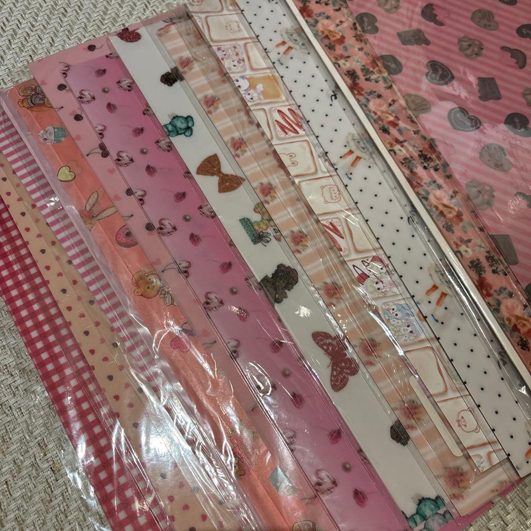 80サイズ 可愛い デザインペーパー まとめ売り 紙モノ 大量