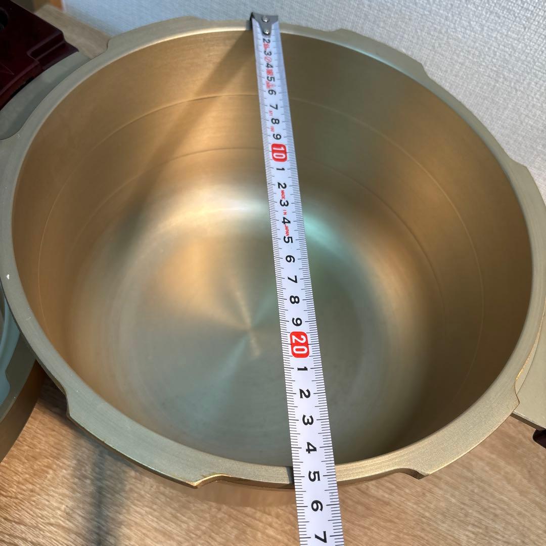 ピースター 圧力鍋 ゴールド 6.4L レトロ 希少 関西軽金属工業 炊飯