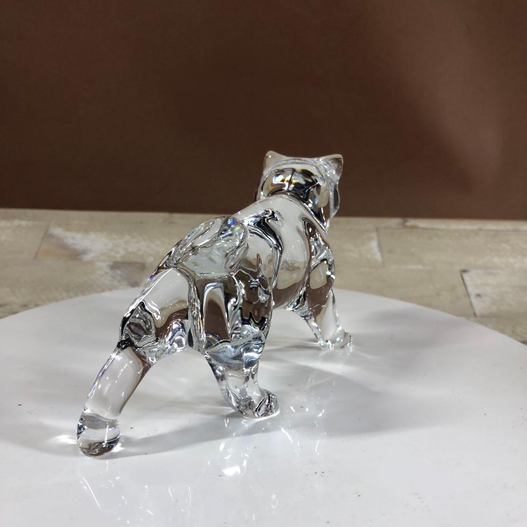 ✨バカラ　クリスタルガラス 犬のオブジェ 秋田犬　刻印あり　未使用