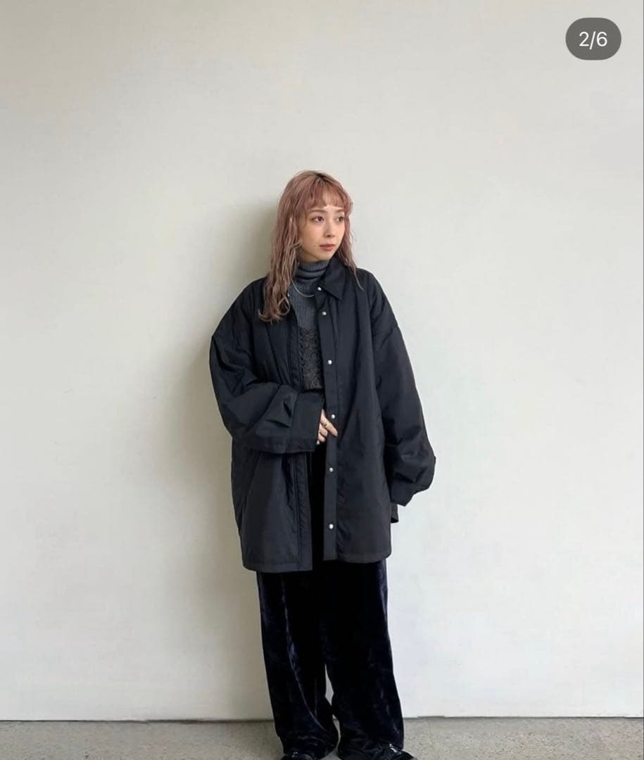 【新品未使用】anuke パディングボタンシャツ