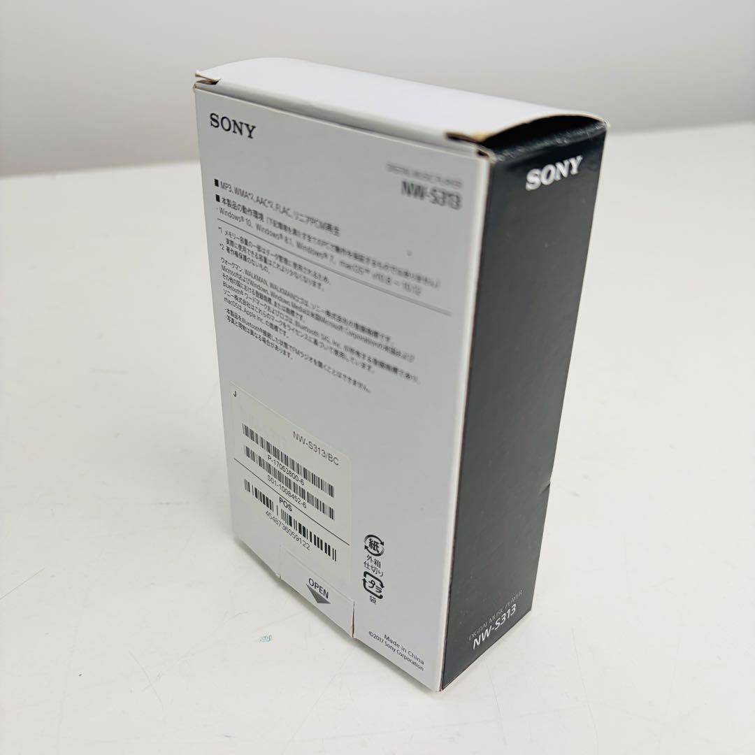 【未使用】ソニー ウォークマン NW-S313 ブラック 4GB イヤホン付属