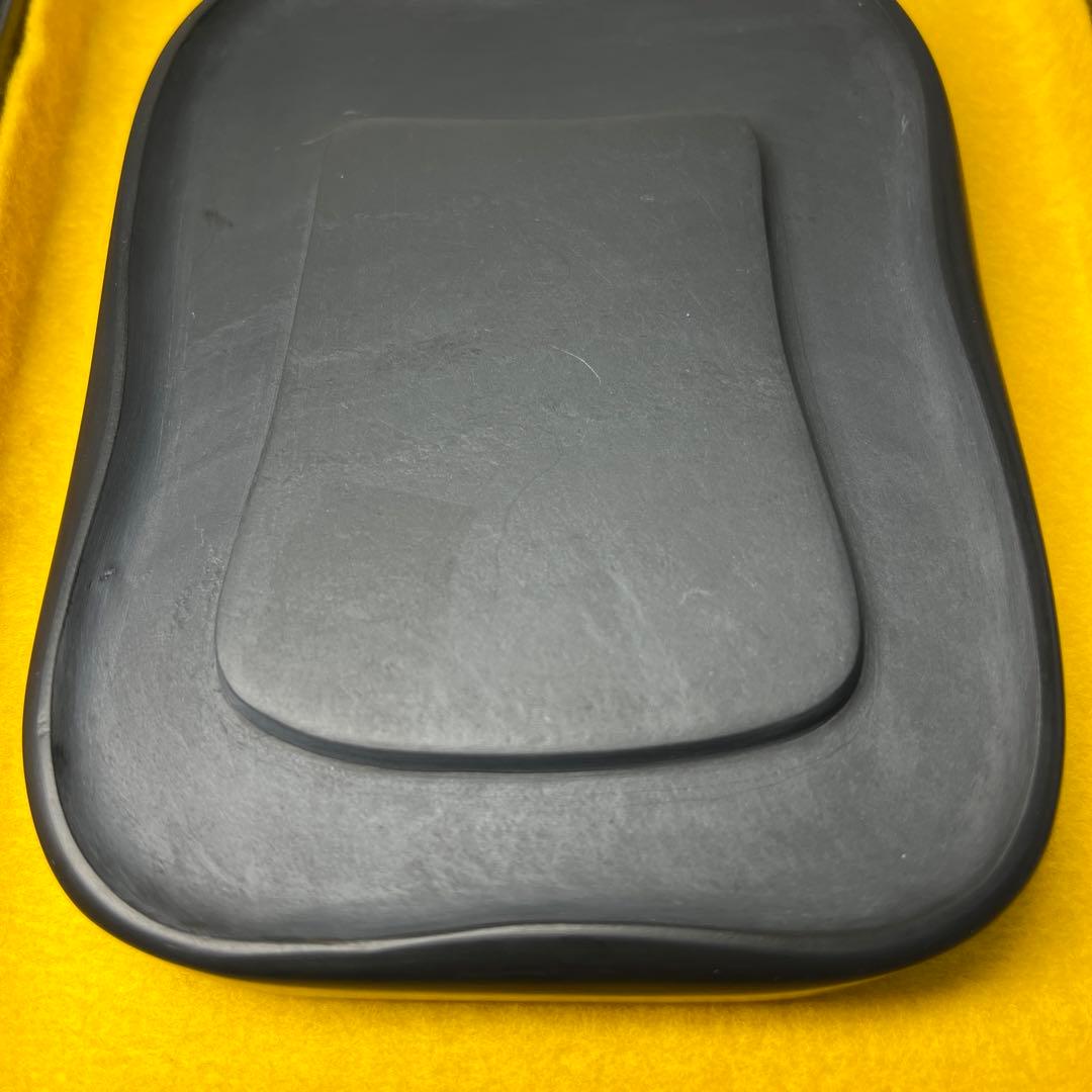 ⭕️まりちゃん⭕️ 雨畑硯　新品　芳龍閣硯舗鑑製　深澤勝左衛門　特殊彫刻作品