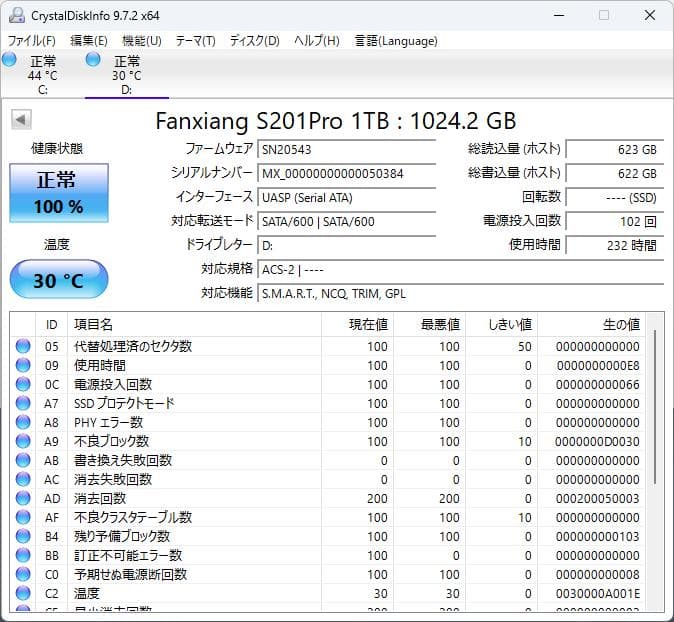 内蔵型SSD M.2 SSD 1TB fanxiang S201Pro