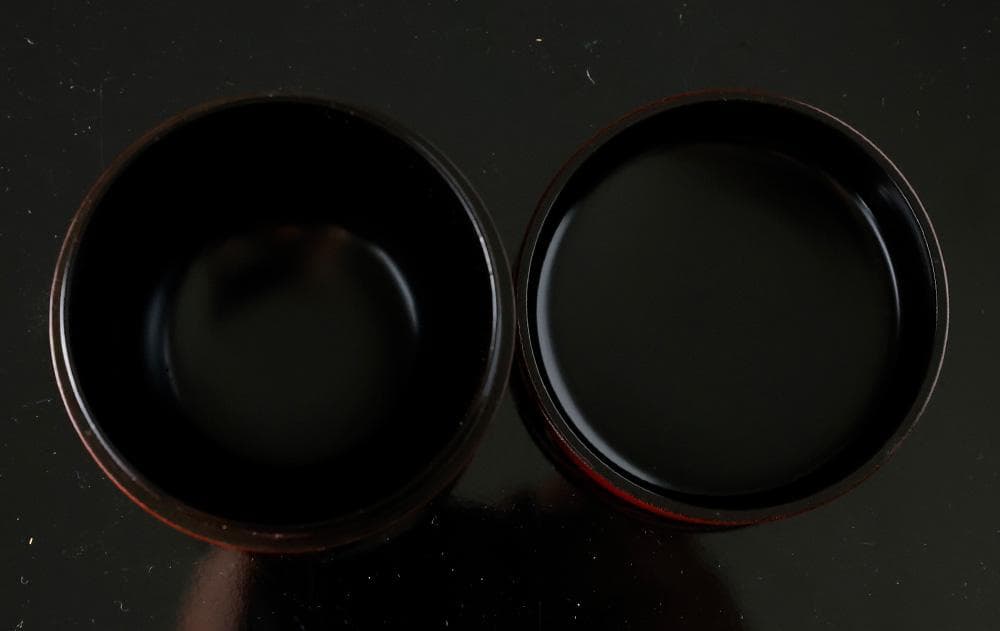 お得！時代物 「 高麗粉引平茶碗 」と「 未使用美品 茶道具 短冊 」朱塗 棗