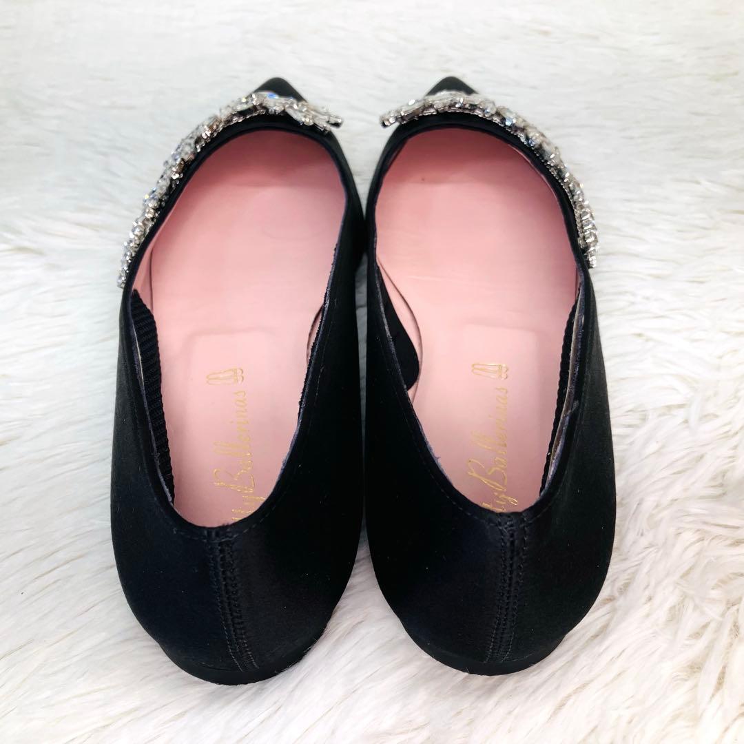 【極美品】プリティ・バレリーナ 36-2/1 ポインテッドビジュー　フラット