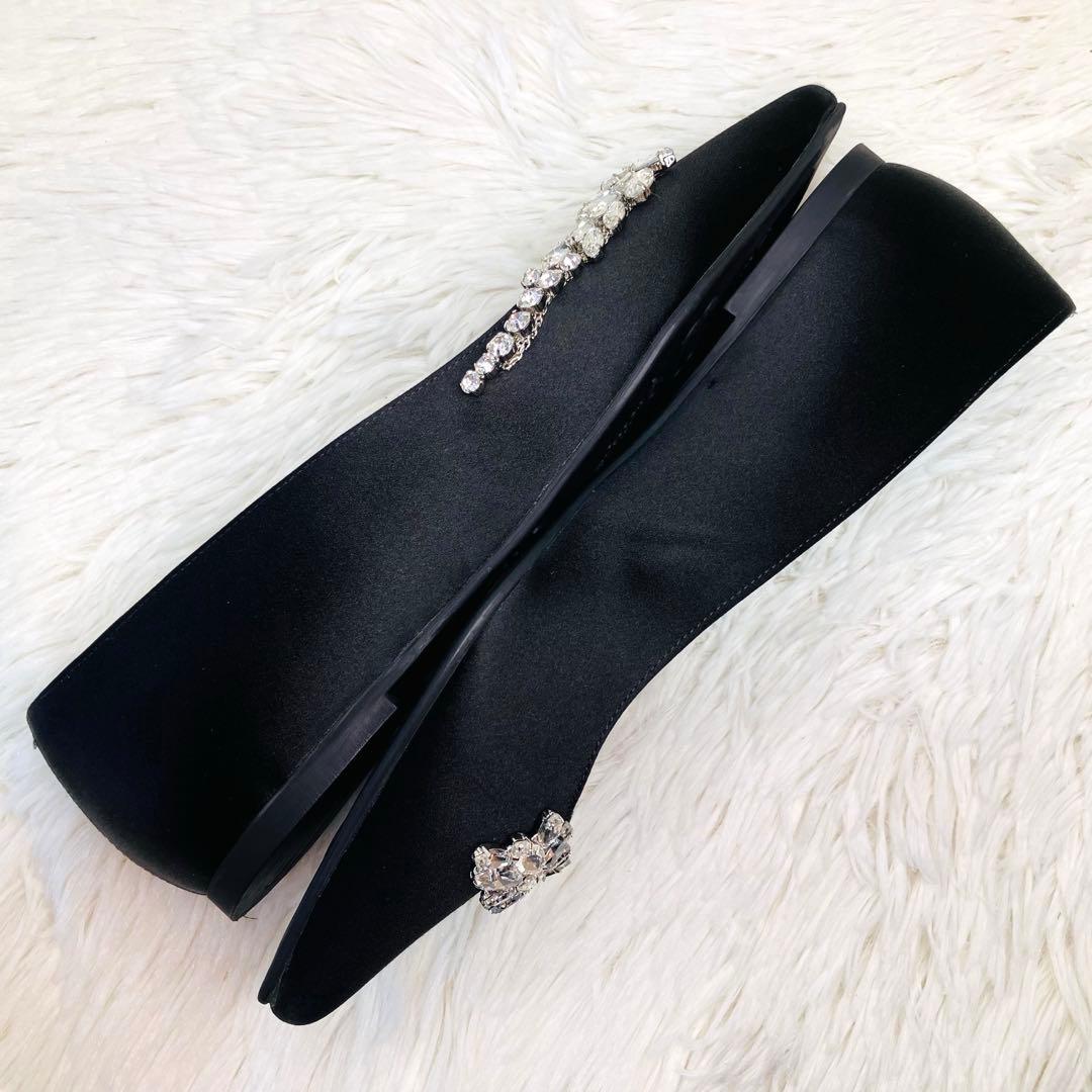 【極美品】プリティ・バレリーナ 36-2/1 ポインテッドビジュー　フラット