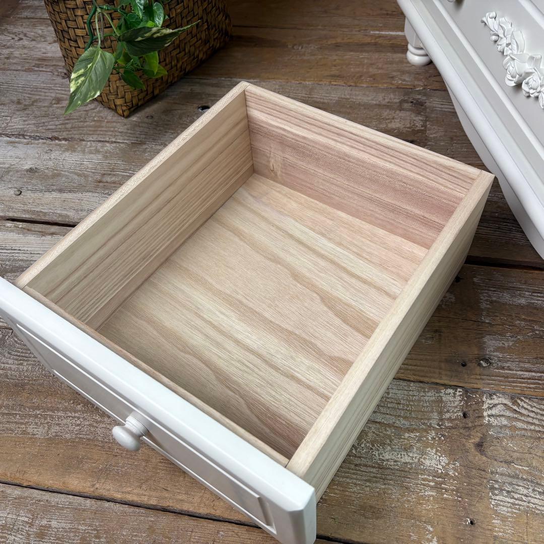 フレンチカントリー調北欧ホワイトチェスト二点セット洋タンス収納家具姫系姫かわ