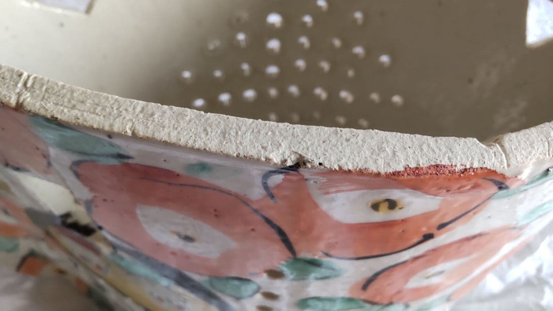 手作り工房 夕立窯 陶器 ランプシェード 未使用 うさぎ 手描き オブジェ