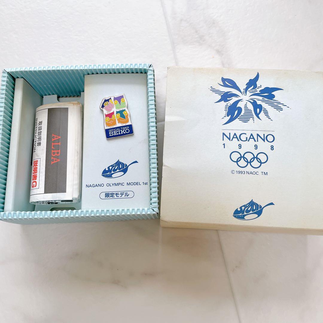 不動品 ALBA スプーン メンズ 腕時計 長野オリンピックモデル 1998年