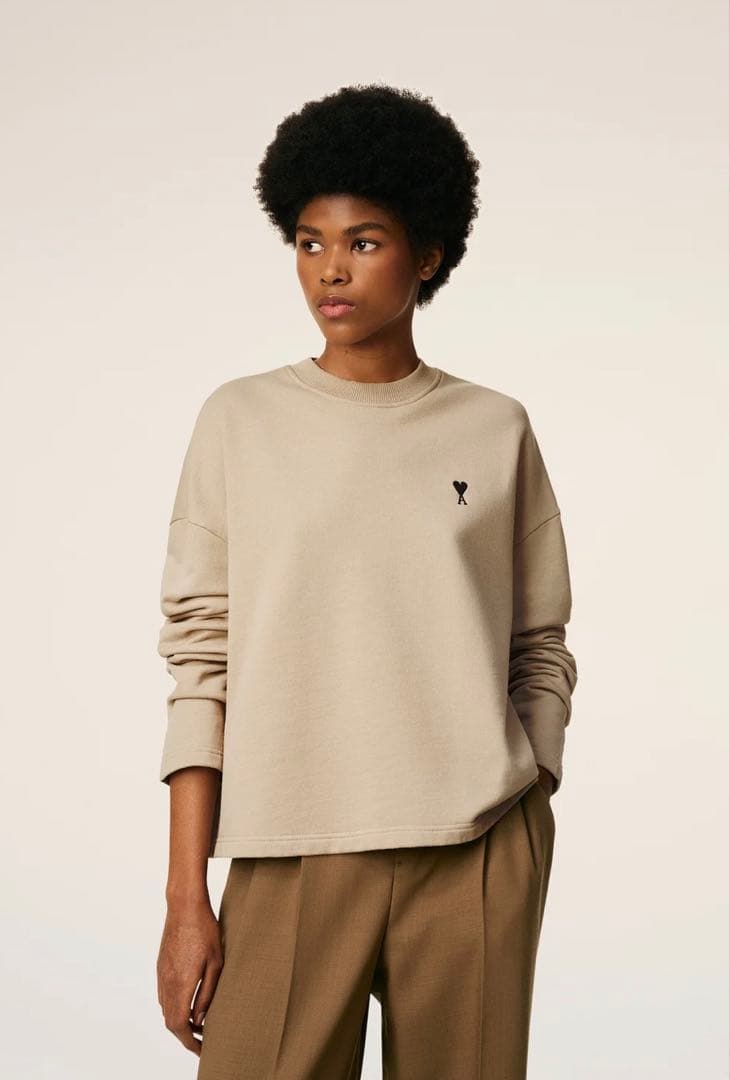 アミパリス　Ami de Coeur パッチ スウェットシャツ XS