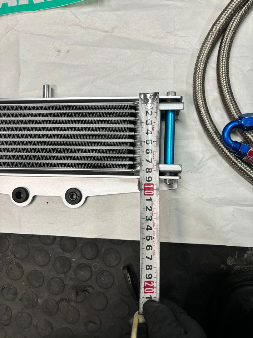 Active オイルクーラー9段 メッシュホース フィッティング XJR400