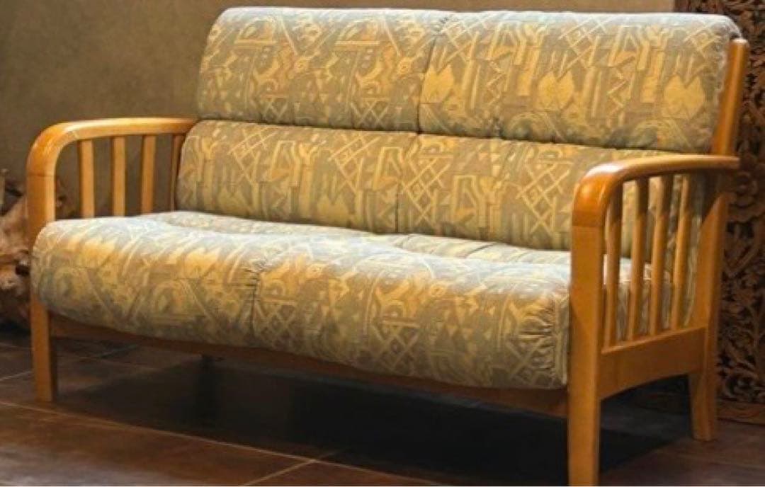 送料込みmaruni レトロヴィンテージ2〜３人掛けソファ