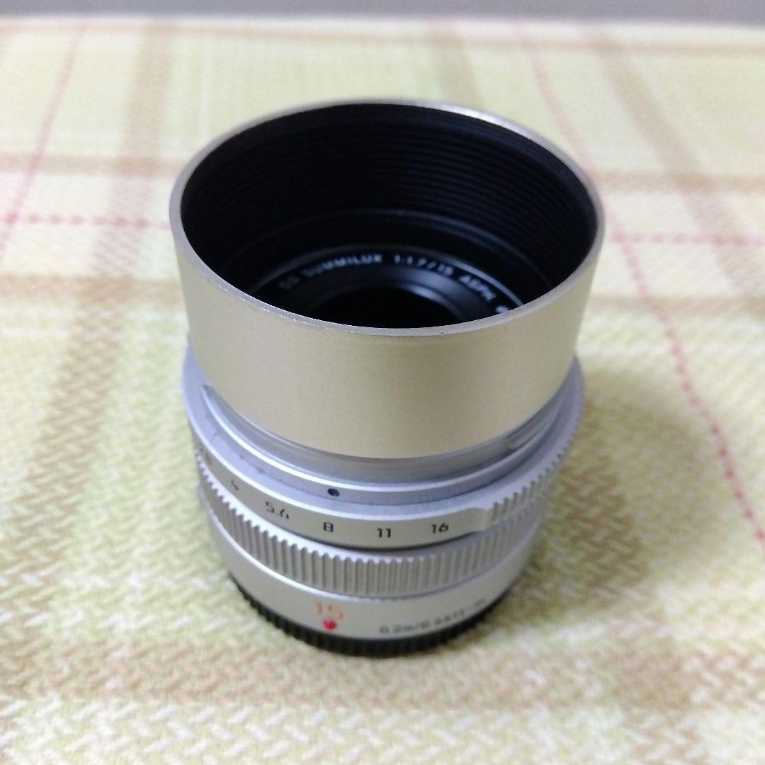 単焦点レンズ SUMMILUX 15mm F1.7 H-X015　シルバー