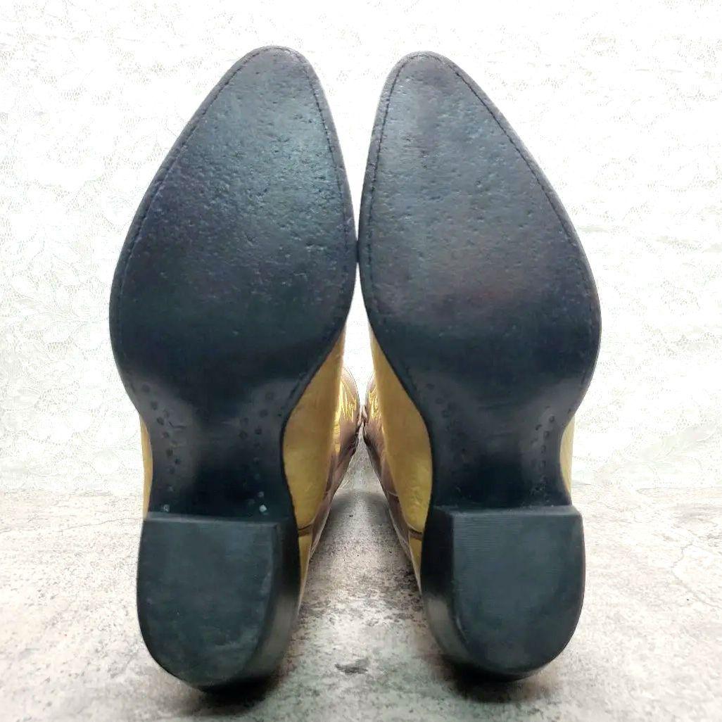 美品✨トニーラマ✨USA製 ウエスタンブーツ 23.5cm相当 レザー 刺繍