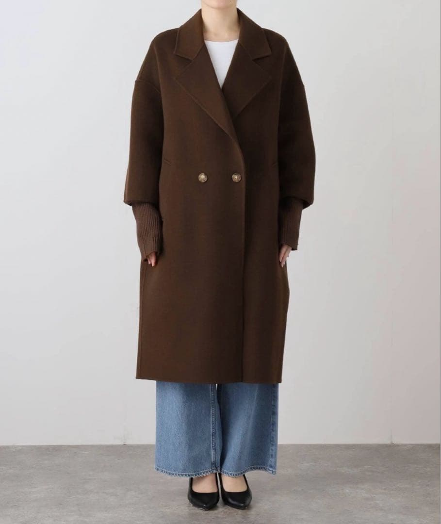 専用【LOU ANDREA/ルーアンドレア】RIB WOOL COAT