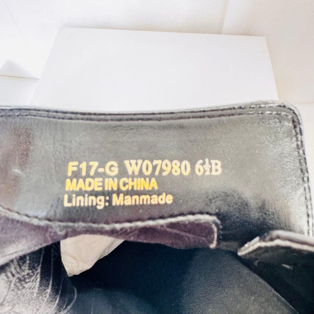 【極美品】COLE HAAN レザー ショートブーツ 23cm 黒 箱付　秋冬