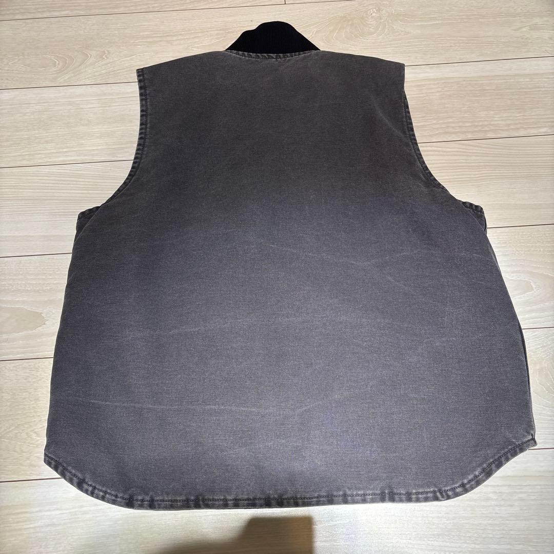 【希少グレー・Lサイズ】カーハート ダックベスト V02 029 メキシコ製