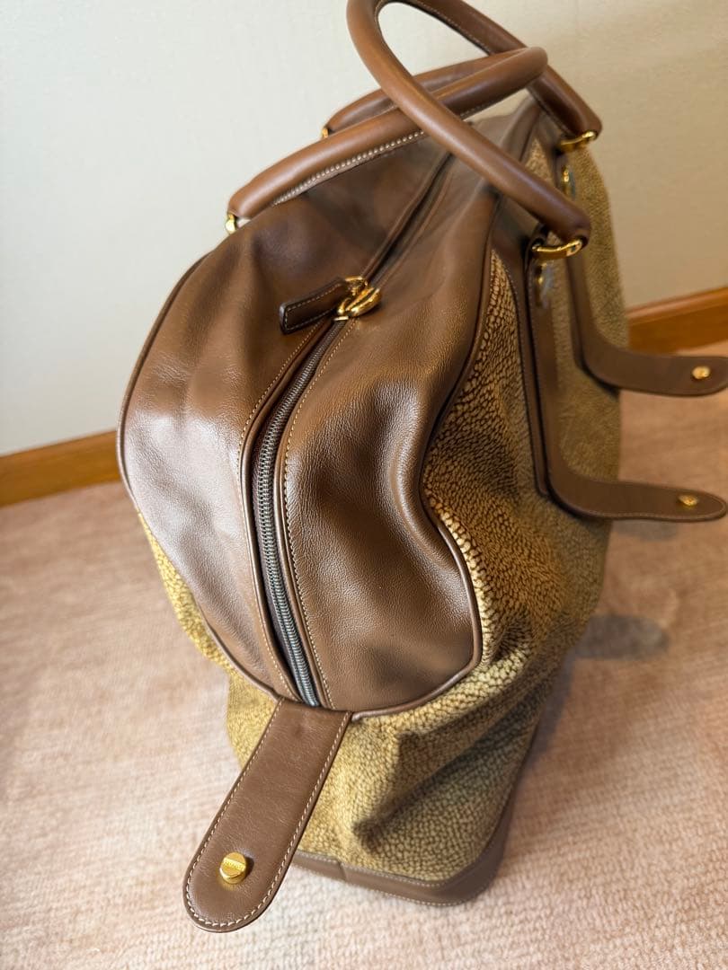 【未使用品】BORNONESEボルボネーゼ ボストンバッグ 大容量　うずら柄