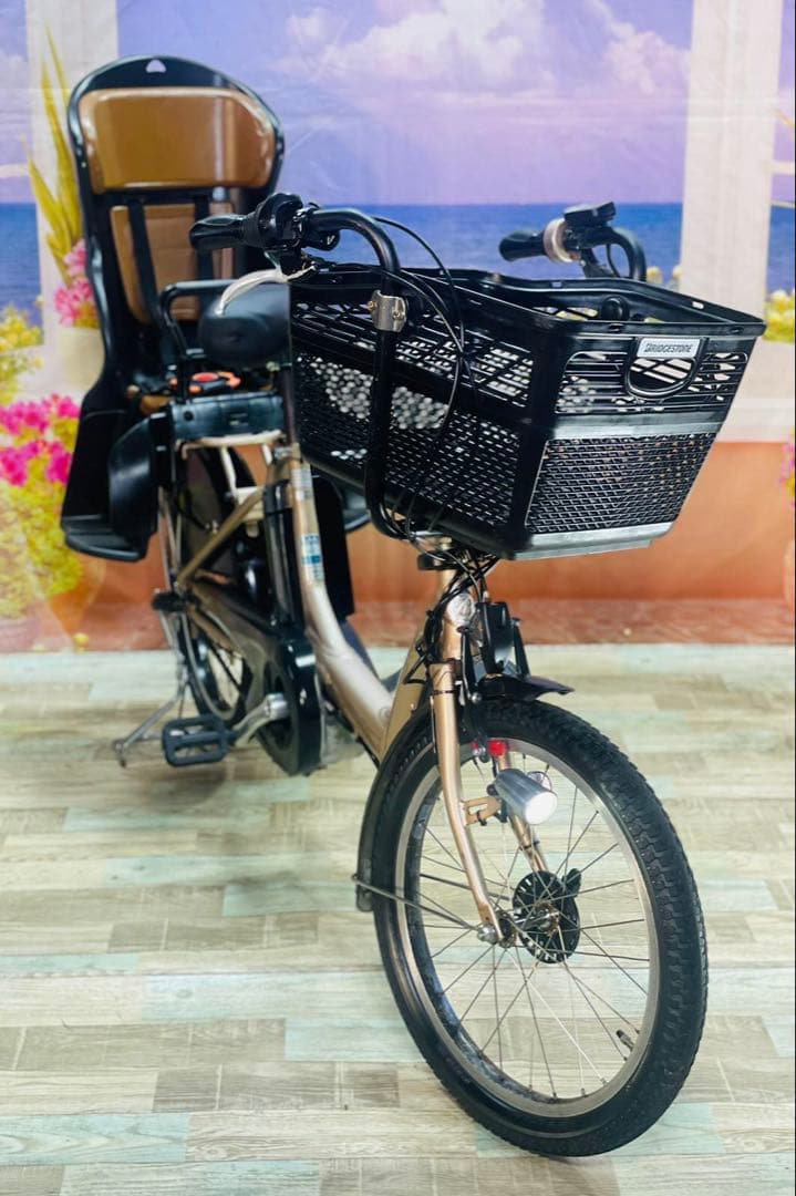 超特価！アンジェリーノ⭐️ブリヂストン子供乗せ電動アシスト自転車Y3195