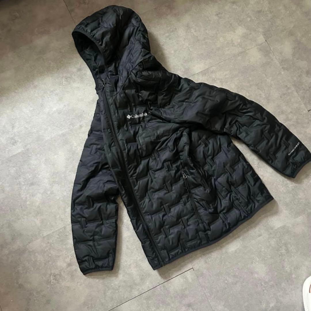 【大人気❗️】極暖！columbia マウンテンパーカー　ダウン　ブラックL