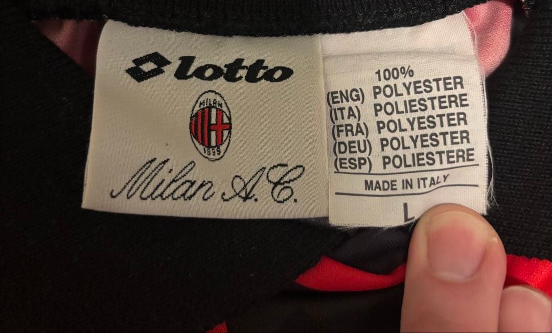 ACミラン　ユニフォーム　長袖　90s ビンテージ