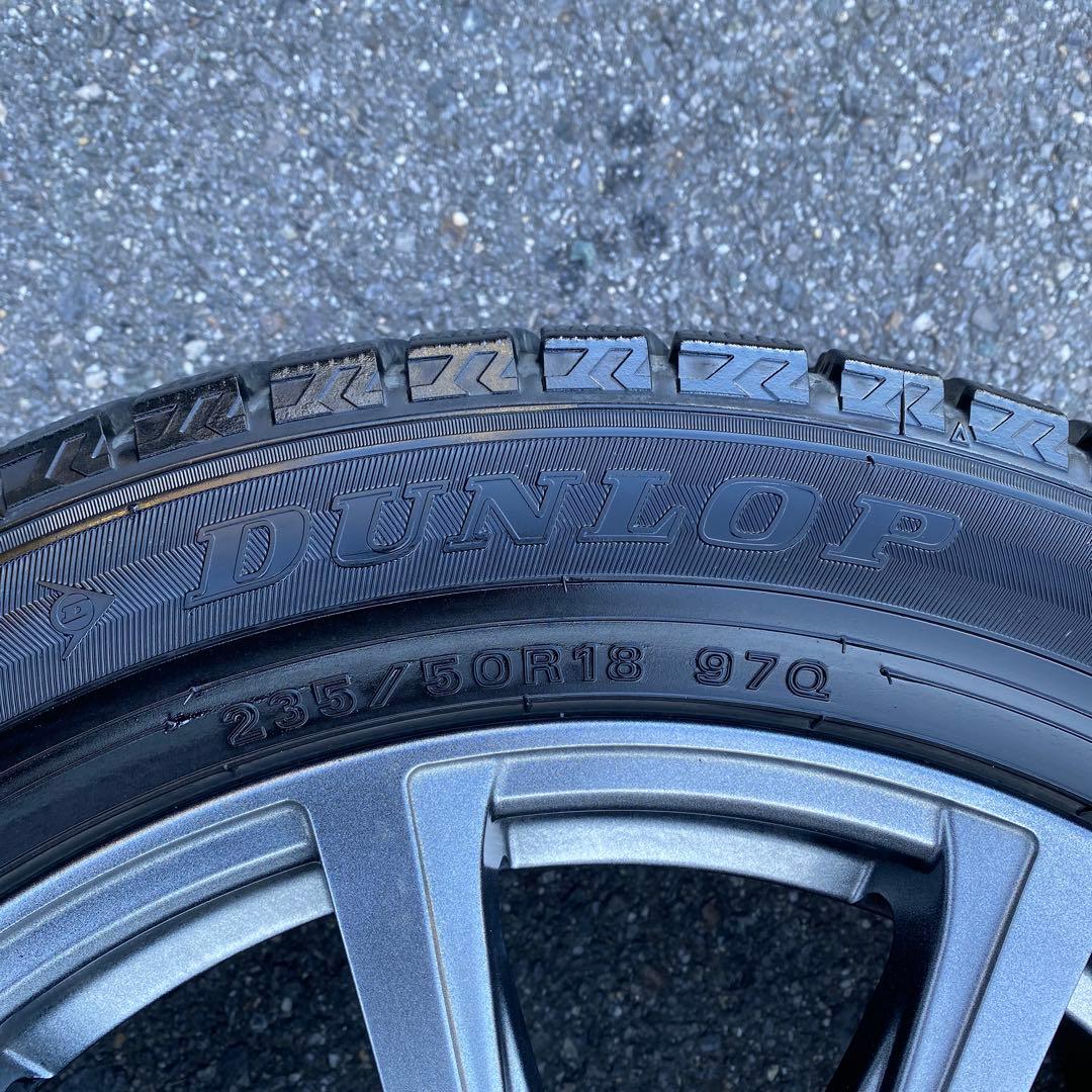 中古溝ありダンロップスタッドレスセット235/50R18 30系アルファード等